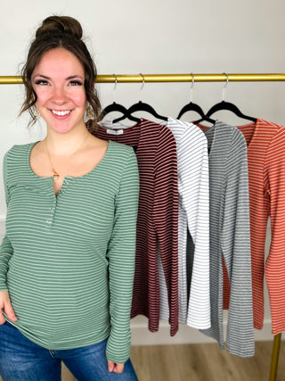 On the Clock Long Sleeve Avery Mae Top - 5 colors!