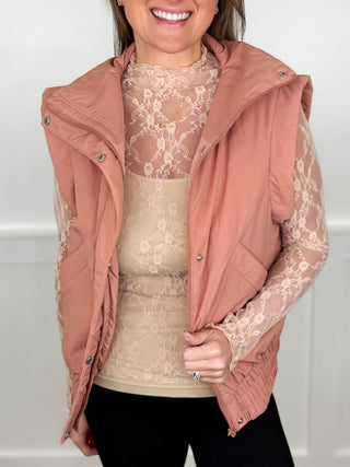 One Second Away Lightweight Avery Mae Puffer Vest - 4 colors!