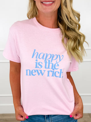 The New Rich Cotton Short Sleeve Pink Avery Mae Graphic Tee Shirt (Gildan)