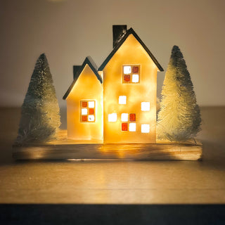 The Light That Guides You Home Light up House Shelf Sitter