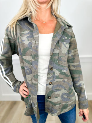 White Birch No Hiding Now Cotton Long Sleeve Camo Jacket