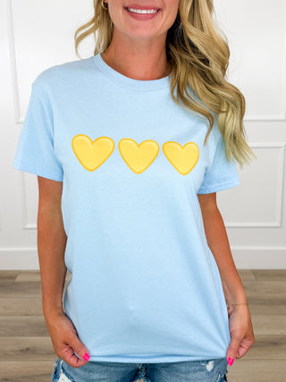 Like a Summer Night Blue Avery Mae Graphic Top - Multiple Options (Gildan)