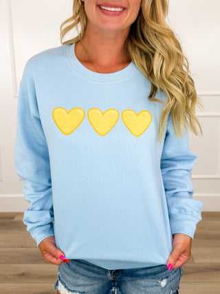 Like a Summer Night Blue Avery Mae Graphic Top - Multiple Options (Gildan)