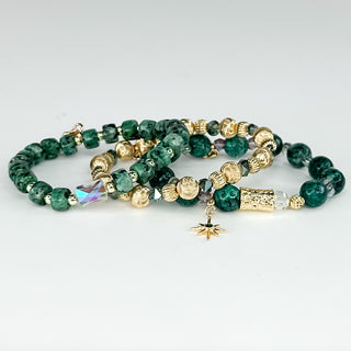 Erimish Made For Me Green Starter Stack Bracelet Set - 3 piece set!