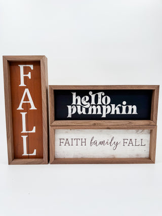 Fall 4x12 Wood Shelf Sitter - 3 options!