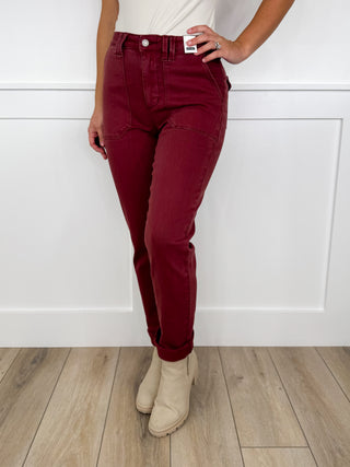 Judy Blue Jane High Rise Cuffed Weekender Jeans - 2 colors!