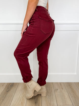 Judy Blue Jane High Rise Cuffed Weekender Jeans - 2 colors!