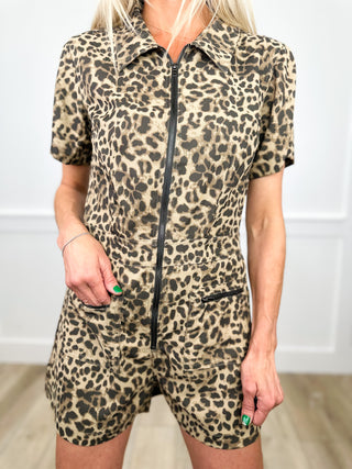 Sew In Love Living the Good Life Leopard Print Romper