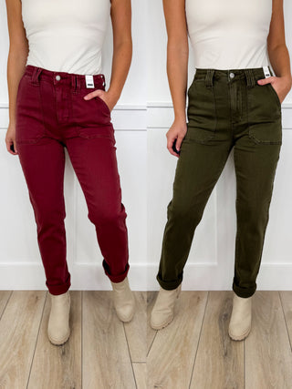 Judy Blue Jane High Rise Cuffed Weekender Jeans - 2 colors!