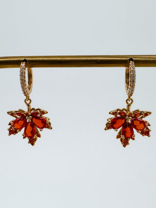 Falling Down Gold Drop Earrings