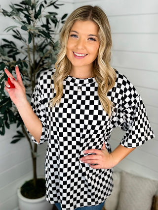 Like a Movie Short Sleeve Black Avery Mae Top