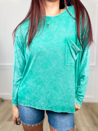 Zenana Casual Upgrade Rayon Blend Long Sleeve Top - 4 colors!