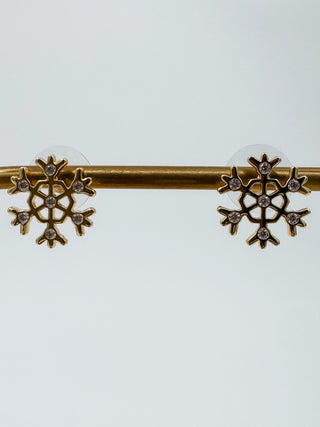 Pretty Patterns Gold Stud Earrings