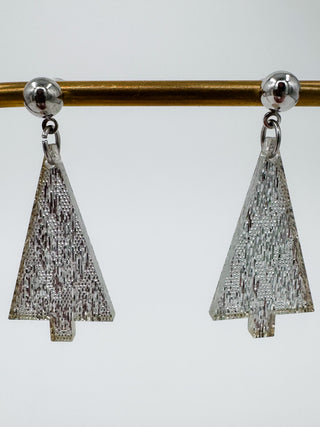 My Little Christmas Tree Acrylic Drop Earrings