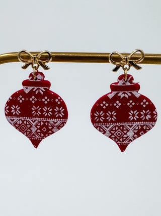 Jingle All the Way Clay Drop Earrings