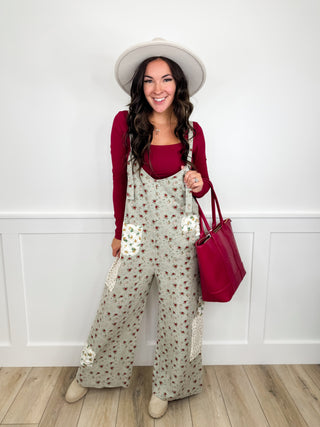 POL Work of Art Cotton Mint Green Jumpsuit