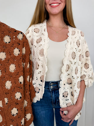 POL Making an Entrance Chenille 3/4 Sleeve Cardigan - 3 colors!