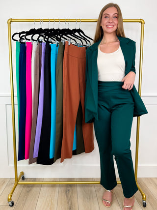 Dear Scarlett She Runs This Show High Rise Straight Leg Bottoms - 14 colors!