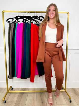 28" Inseam Dear Scarlett Big Money Moves High Rise Bottoms - 12 colors!