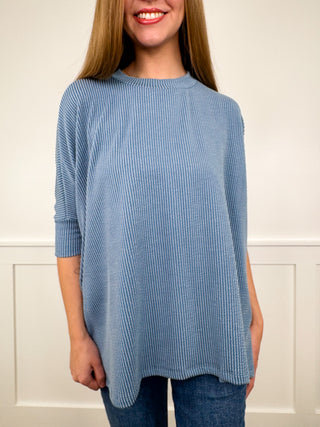 A New Level Ribbed Short Sleeve Avery Mae Top - 4 colors!