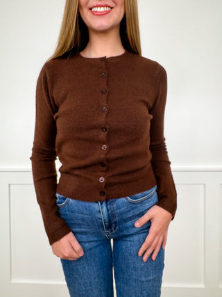 Wrapped in Comfort Knit Long Sleeve Avery Mae Mom Cropped Cardigan- 7 colors!