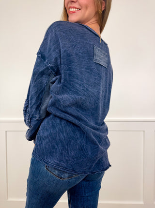 Outside Voices Cotton Long Sleeve Avery Mae Top - 2 colors!