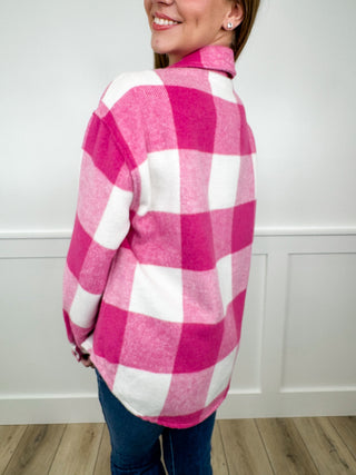 Adventure is Brewing Long Sleeve Plaid Avery Mae Shacket - 2 colors!