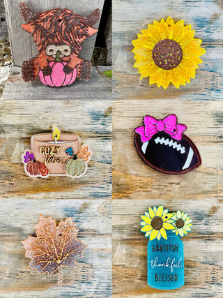 Happy Harvest Glitter Freshie - 7 options!