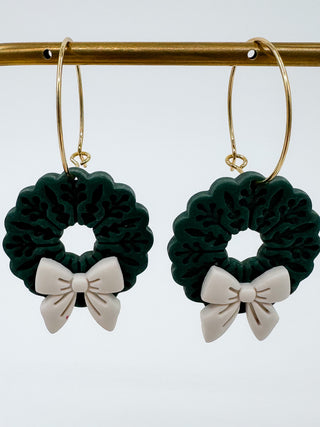 Winter's Evergreen Clay Drop Earrings