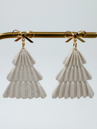 Festive Pine Clay Drop Earrings - 2 colors!