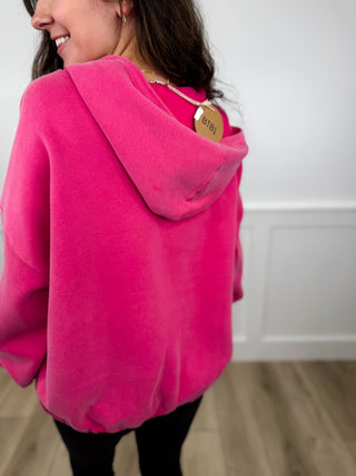 New Perspectives Cotton Blend Long Sleeve Avery Mae Half Zip Hoodie Sweatshirt - 4 colors!