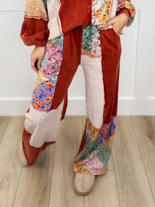 Back to the Beginning High Rise Cotton Wide Leg Avery Mae Bottoms - 3 colors!