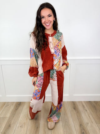 Back to the Beginning High Rise Cotton Wide Leg Avery Mae Bottoms - 3 colors!