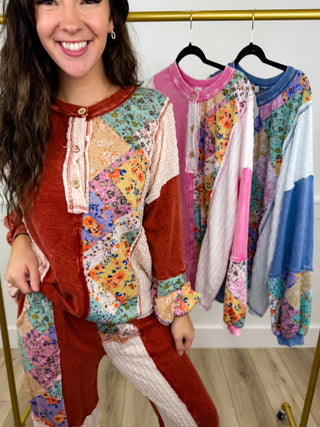 Back to the Beginning Cotton Long Sleeve Avery Mae Top - 3 colors!