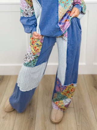 Back to the Beginning High Rise Cotton Wide Leg Avery Mae Bottoms - 3 colors!