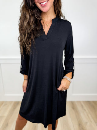 Dear Scarlett Thinking Straight Wrinkle-Free Dress - 7 colors!