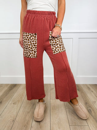 As Predicted High Rise Ribbed Wide Leg Avery Mae Bottoms - 3 colors!