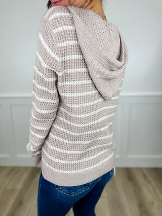 A Warm Embrace Knit Long Sleeve Avery Mae Hooded Sweatshirt Top - 4 colors!