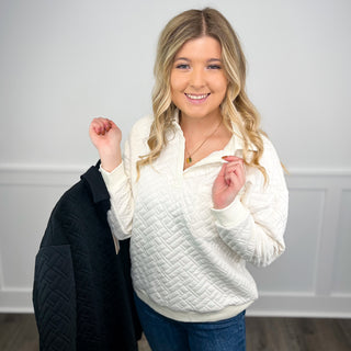 I Know You Quilted Long Sleeve Avery Mae Top - 2 colors!