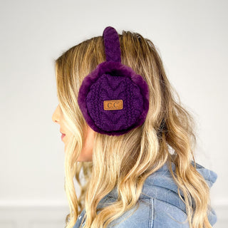 Brave the Cold Cable Knit Earmuffs - 9 colors!