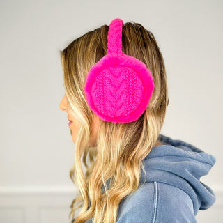 Brave the Cold Cable Knit Earmuffs - 9 colors!