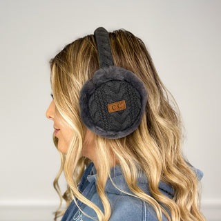 Brave the Cold Cable Knit Earmuffs - 9 colors!