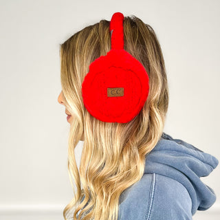 Brave the Cold Cable Knit Earmuffs - 9 colors!