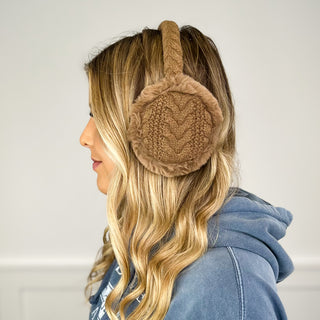 Brave the Cold Cable Knit Earmuffs - 9 colors!