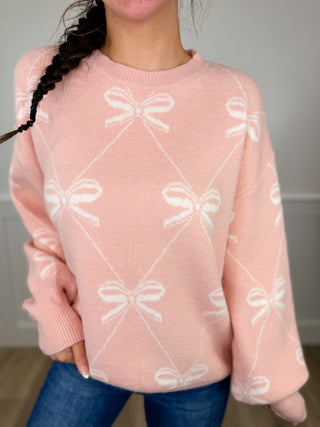 Sew In Love Amaze Me Knit Long Sleeve Pink Sweater Top