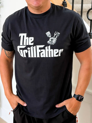 The Grillfather Cotton Short Sleeve Black Avery Mae Graphic Tee Shirt (Comfort Colors)