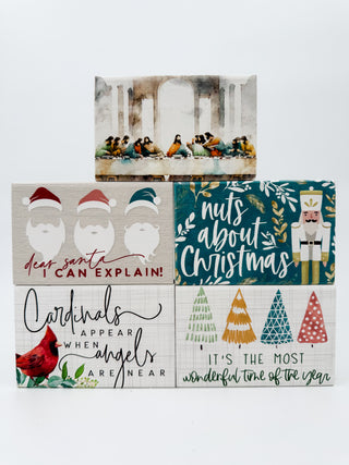 All Things Christmas Wood Block Sign - 6 options!