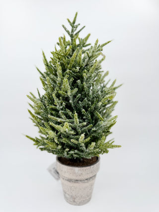 Frosted Fir Faux Tree Decor