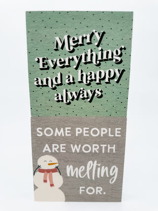 Winter Words Wood Block Sign - 2 options!