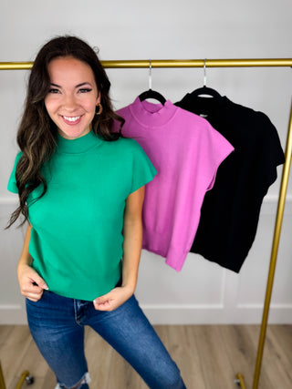 Sew In Love It's All There Knit Cap Sleeve Mom Cropped Top - 3 colors!